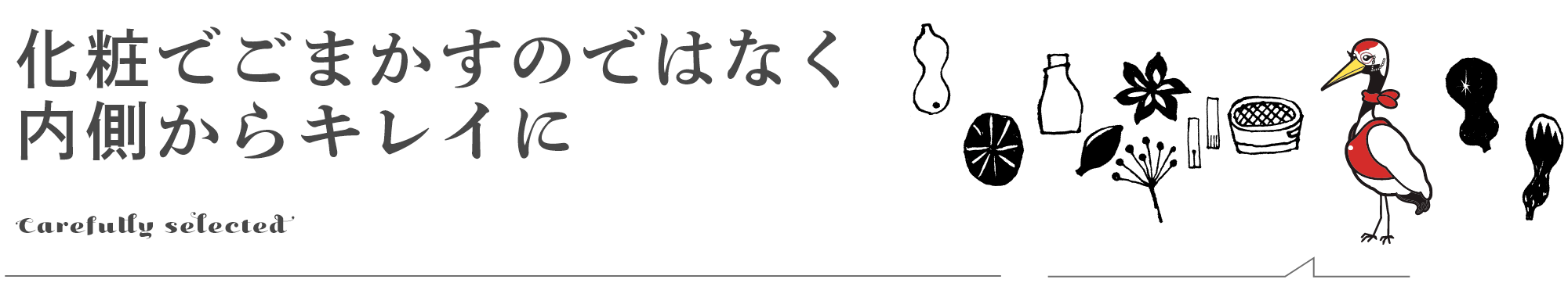 化粧でごまかすのではなく 内側からキレイに